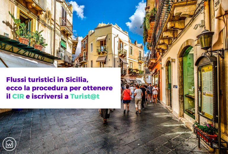 Flussi turistici in Sicilia, ecco la procedura per ottenere il CIR e iscriversi a Tourist@t